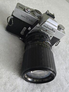 Vintage Camera Minolta SR-T 102 with Zoom Lens